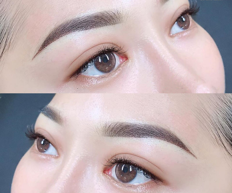 phun mày chạm hạt